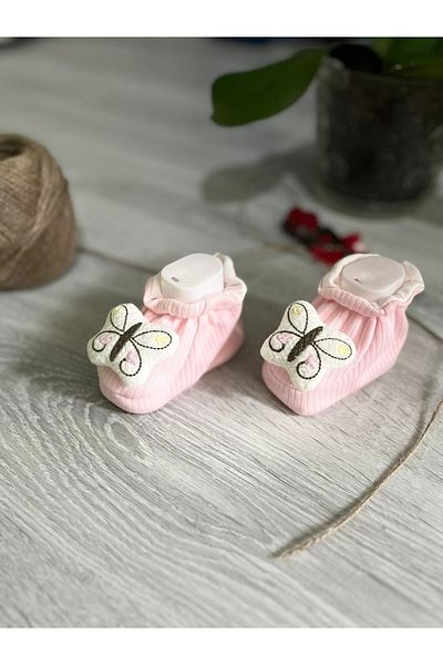 Bamoola Newborn Zilli Combed Cotton Booties 3D (teddy bear - Cat - Butterfly - Rabbit)
