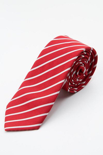 SIRRI Boy's Striped Tie and Handkerchief Set 2-13 Years - 5Cmx110Cm