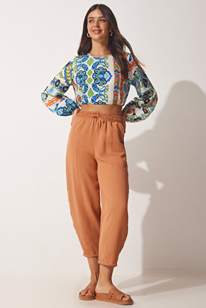 Lovelyİstanbul Καλοκαιρινό λεπτό παντελόνι Ayrobin Shalwar LCI0029