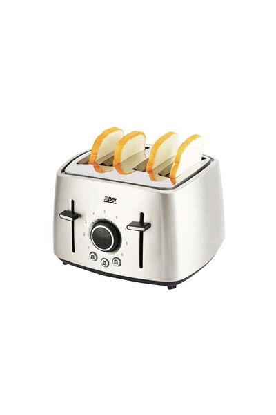 Generic XPTO-888 4 Slice 1600W 9 Settings Steel Toaster
