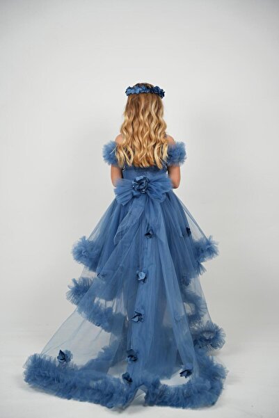 MONİTA Kuyruk Detaylı Kız Çocuk Abiye Elbise