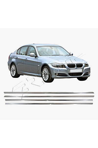 BRSPLAST Bmw E90 Uyumlu 2005-2012 Krom Cam Çıtası 4 Parça Paslanmaz Çelik