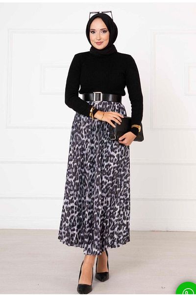 Rema FUSTA LEOPARD PLIAT 90 CM