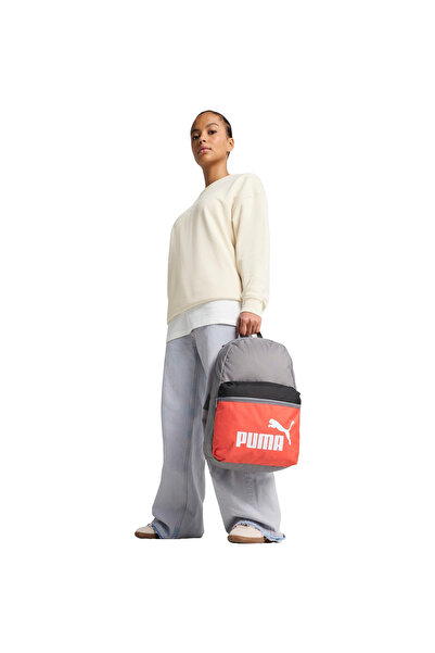 Puma Backpack Phase Color Block Backpack, Gray, Unisex