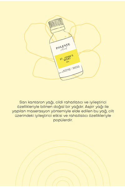 Polente Natural Sarı Kantaron Yağı - Aspir Maserasyon (50 ml)