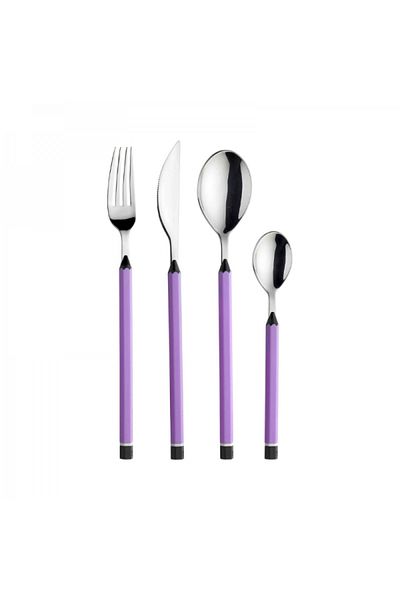 Pintinox Cutlery set, 24 pieces, Lilac Pencils