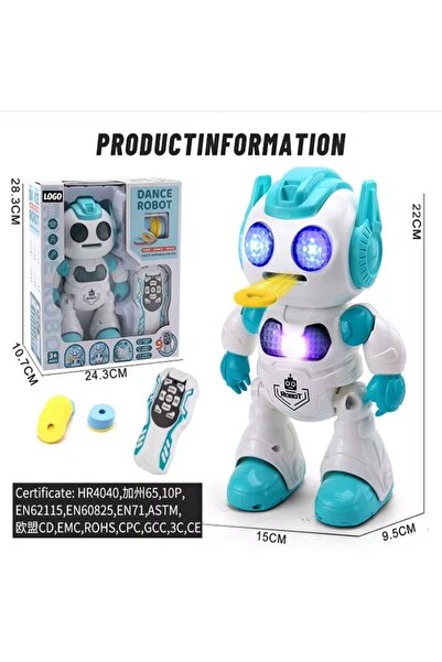 FELİTE Uzaktan Kumandalı Sesli Işıklı Disk Atan Robot Görsel Tanıtım Videolu