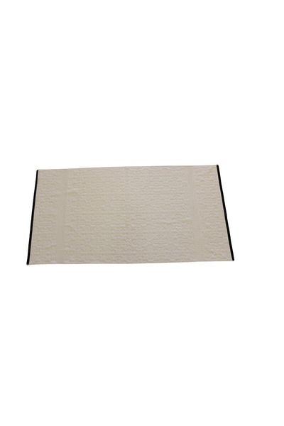 Ender Home Floral Patterned Bath Towel 100% Cotton 70X140 cm - Cream