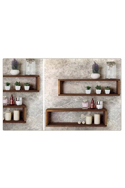 Lider MAGNESİA RUSTİK ÇİÇEK RAFI 2'Lİ AHŞAP