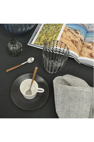 Pintinox Set of 6 dessert or coffee spoons, Sushi Moka Mahogany