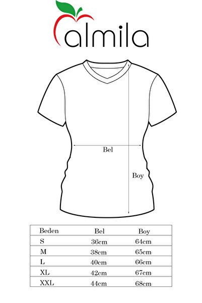 Almila U-Neck Slim Fit Women's Body - Short Sleeve T-shirt 2038