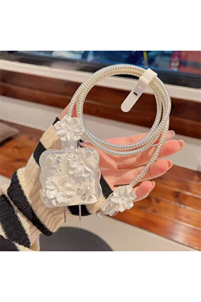 Go Aksesuar iPhone 18/20/25 W Şarj Cihazı Uyumlu 4 Parça Şarj Koruma Seti