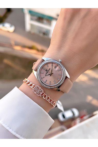 Daniel Klein Special Leather Cord 30 Mt Water Resistant + Bracelet Gift Women's Wristwatch