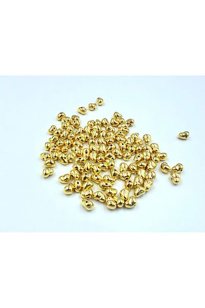 yiğit aksesuar Gold Trapezoid Non-Shape Pearl Jewelry Making Material Pearl Beads 200 Pcs