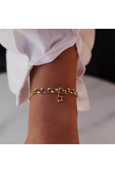 İzgi Kuyumculuk Yıldız Charm Bileklik