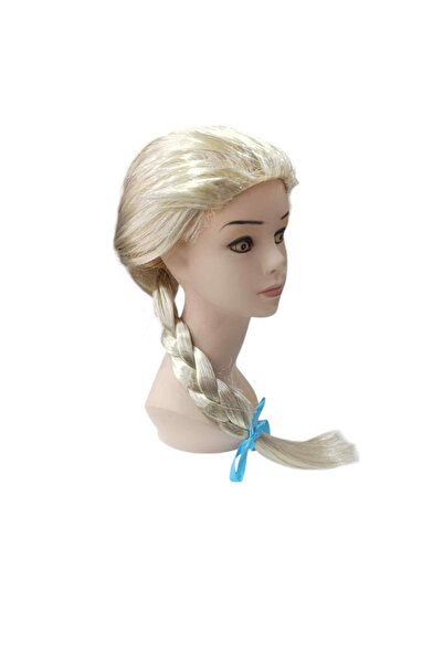 ZERO LAND Ds-Derin Platinum Gold Dore Color Frozen Elsa Wig Children's Size