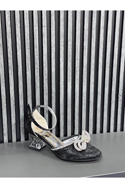 BERAT KUTLAY Şeffaf Topuklu Fiyonklu Çocuk Ayakkabısı