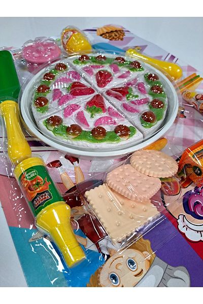 FEN TOYS 15 Pieces Girls' Toys - Cake Set, Dollhouse Game, Kitchen, 32X43Cm