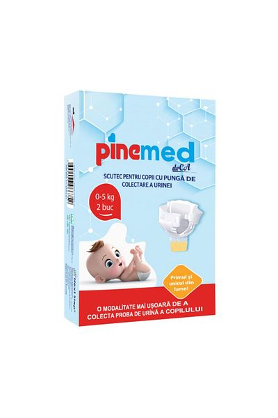 PİNEMED Scutec PINEMED pentru bebelusi cu punga pentru colectarea urinei, 0-5kg, 2 buc