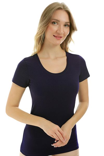 Almila Body pentru femei cu decolteu în formă de U - Tricou cu mânecă scurtă 2038