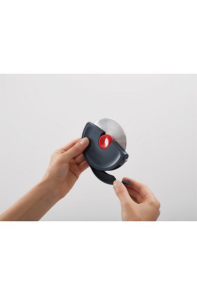 Joseph Joseph Disc Easy-Clean Pizza Disc, Grey/Red
