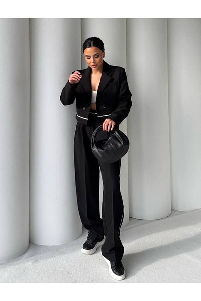 Supremacy Crop Blazer Pants Suit