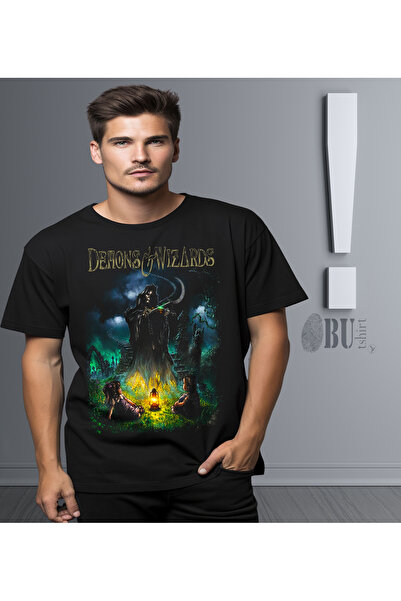BUTSHIRT BU Tişört' Demons and Wizards‘  Baskılı 'Regular-Fit' Unisex Tişört