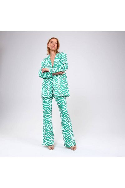 COjans Digital Printing Zebra Pattern Jacket