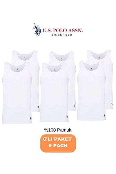 U.S. Polo Assn. Male, Licensed, Uspa, 100% Cotton, 6 Pcs Economic Package