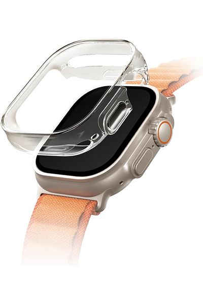 erorex Hybrid Watch Case With Screen Protection 49Mm Dove Clear