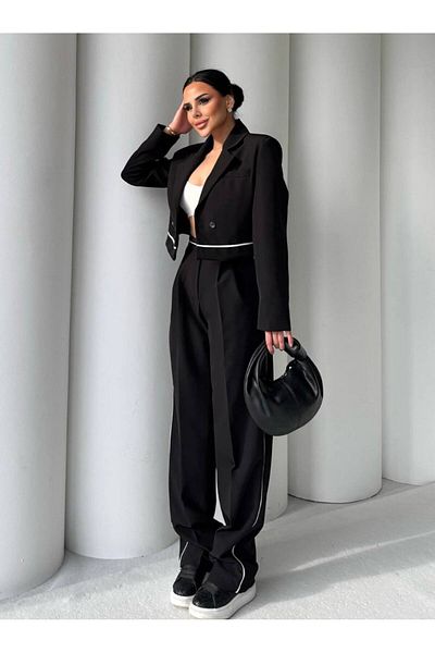 Supremacy Crop Blazer Pants Suit