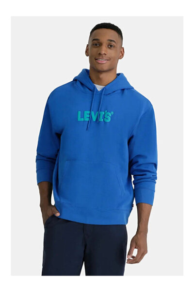 Levi's Levis Saks Mavi Світшот з капюшоном Graphic - 38479-0355
