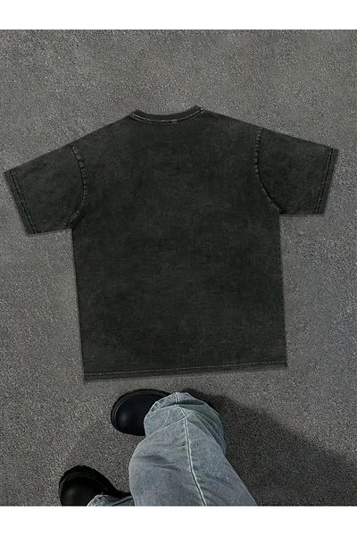 Touz Moda Πλένεται In God The Trust Oversize Vintage T-shirt