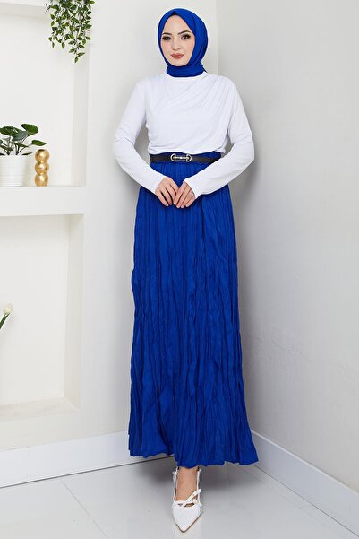 hafsamina Κρασάκι Φούστα Saks Χρώμα HM2706