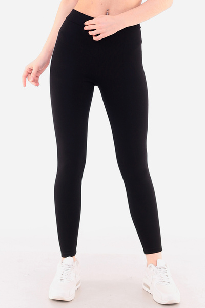 Almila Γυναικείο κολάν με χοντρή λευκή ρίγα λεπτή ζώνη 4008b