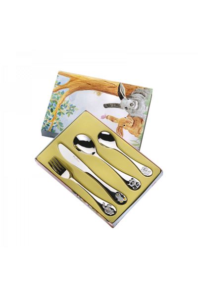 Pintinox Premium children's cutlery set, 4 pieces, Arca di Noe