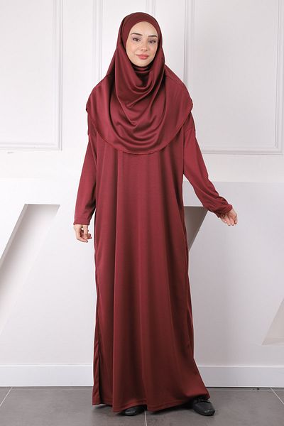 İmajButik Βουργουνδία Ολόσωμη φόρεμα προσευχής