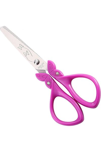 erorex Kids Scissors 5.8 Inch Safety Scissors For Girls Blunt Tip Child Craft Scissors Student Scissors