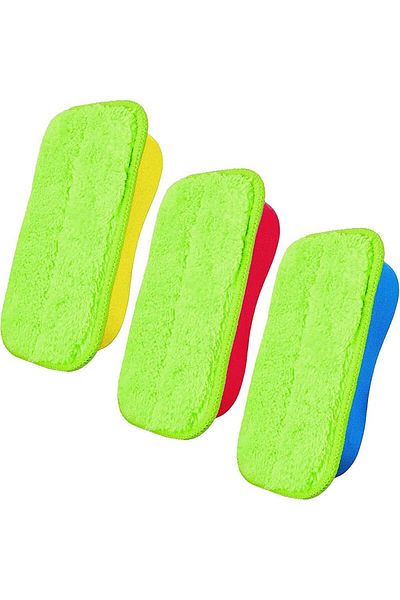 erorex Chalk Eraser 3 Pcs Microfiber Chalk Eraser Washable Chalkboard Eraser Dry Erase Whiteboard Eraser