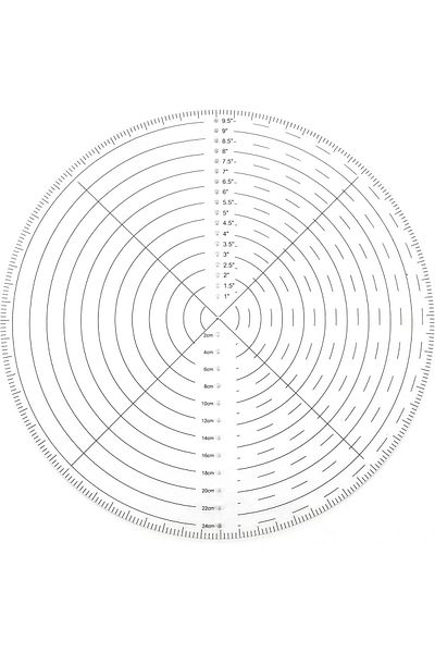 erorex 10 Inch Round Center Finder Compass Clear Acrylic For Drawing Circles On Fabric Wood Poster Board