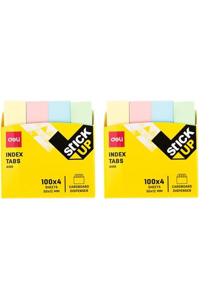 erorex Ea10902 Stick Up Index Tabs 400 Sheets 50 Mm X 12 Mm Size
