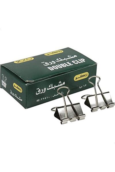 erorex مشبك ورق مقاس 1.00 بوصة و2.54 سم مطلي بالفضة عبوة من 12 مشبكًا 22510Slv