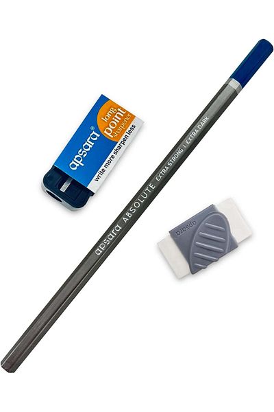 erorex Absolute Extra Dark Pencils Soft Lead Produces Long Lasting Readable Strokes Hexagonal Shape For A