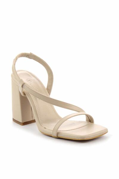 Bambi Bej Kadın Klasik Topuklu Ayakkabı K05869021909