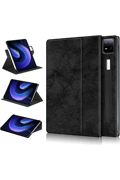 erorex جراب واقٍ من الجلد الصناعي قابل للطي ثلاثيًا ومتوافق مع جهاز Xiaomi Pad 6 مقاس 11 بوصة