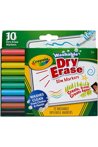 erorex 10 Ct Slim Dry Erase Markers Washable