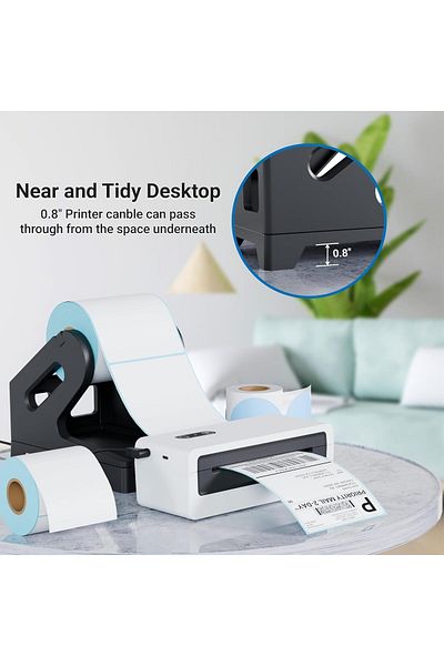 erorex Label Holder Thermal Label Holder For Rolls And Fanfold Labels Shipping Label Stand Desktop Printer