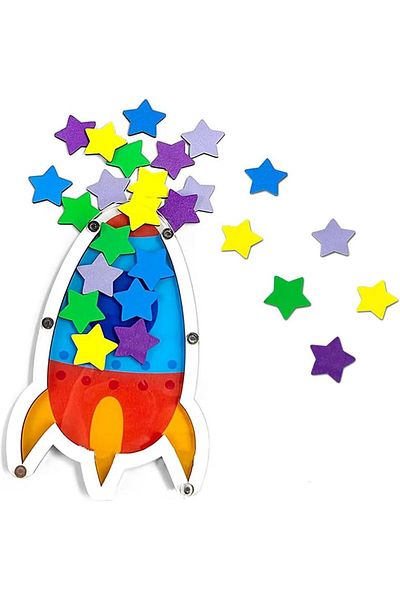 erorex Star Reward Jar For Kids Star Responsibility Chores Chart Behavior Management Classroom Tools