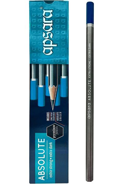 erorex Absolute Extra Dark Pencils Soft Lead Produces Long Lasting Readable Strokes Hexagonal Shape For A