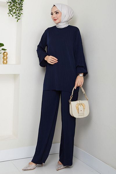 hafsamina Σετ Navy Blue Sandy HM2701